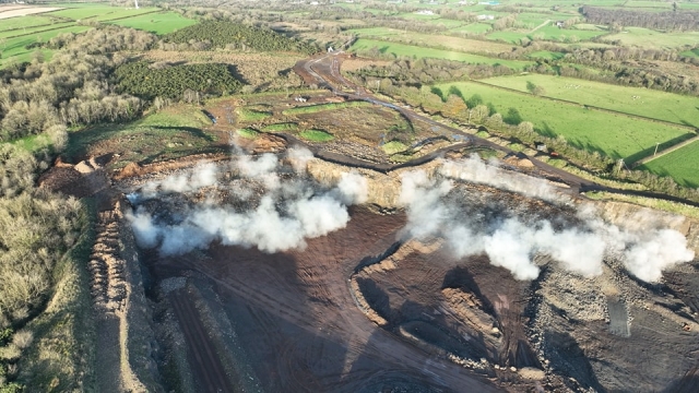 Blast at Our Basalt Quarry Site with FP McCann. Stone Solutions Northern Ireland. Blast at Our Basalt Quarry Site with FP McCann. Stone Solutions Northern Ireland.